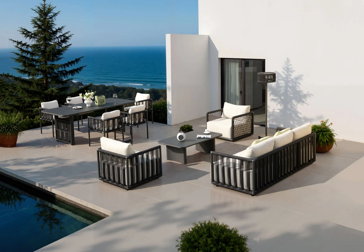 Spás-Leaba Lae Allamuigh á Shábháil le Rothaí Glasála - Il-Tolglann PATIO Suímh Le haghaidh Balconies Beaga & Cois Linn Snámha